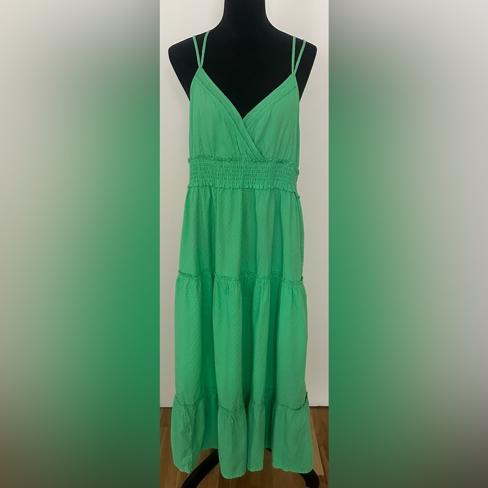 Universal Thread Spaghetti Strap Green Maxi Dress… - image 4